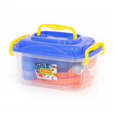 Набор пластиковой посуды для пикника №9 на 6 персон (54 элемента) — Полесье Россия