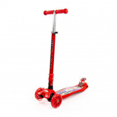 Детский самокат складной (красный) — Полесье Россия