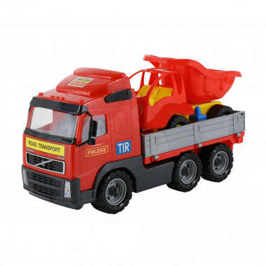 Машина бортовой автомобиль Volvo + Самосвал Муравей — Полесье Россия