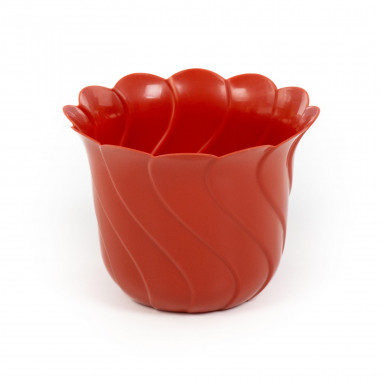 Цветочный горшок коричневый Злата d116 мм - 0,45 л, h88 мм — Полесье Россия