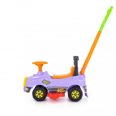 Автомобиль Джип каталка с ручкой - №3 со звуком (сиреневый) — Полесье Россия