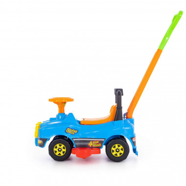 Автомобиль Джип каталка с ручкой - №4 (голубой) - 3шт в уп — Полесье Россия