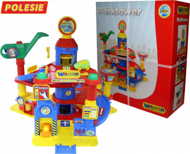 Игрушка гараж Паркинг 4-уровневый с автомобилями — Полесье Россия