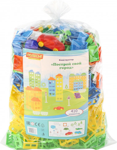 Конструктор Построй свой город (410 элементов) — Полесье Россия