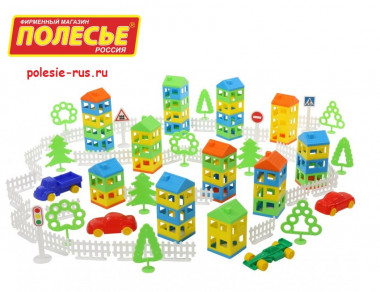 Конструктор Построй свой город (410 элементов) — Полесье Россия