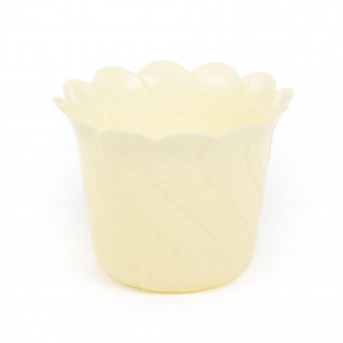 Цветочный горшок светло-желтый Злата d172 мм - 1,5 л, h132 мм — Полесье Россия