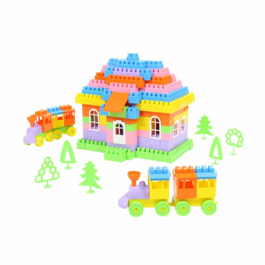 Конструктор Строитель Макси, 253 элемента — Полесье Россия