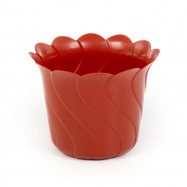 Цветочный горшок коричневый Злата d172 мм - 1,5 л, h132 мм — Полесье Россия