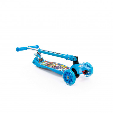 Детский самокат складной (голубой) — Полесье Россия