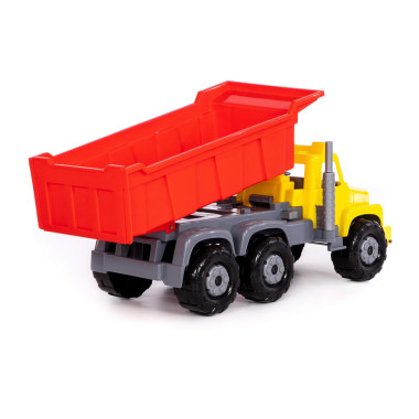 Большая машина Супергигант, автомобиль-самосвал (жёлто-красный) — Полесье Россия