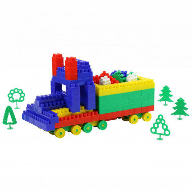 Конструктор Строитель Макси-плюс, 350 элемента — Полесье Россия