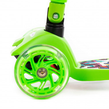 Детский самокат складной (зелёный) — Полесье Россия