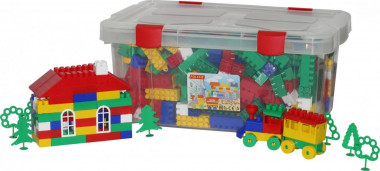 Конструктор Строитель 530 элементов НЕ ПРОИЗВОДЯТ — Полесье Россия