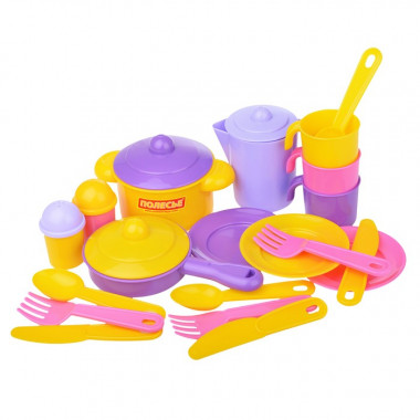 Набор детской посуды Настенька на 3 персоны — Полесье Россия