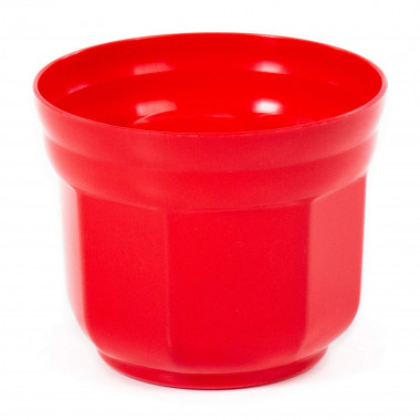 Цветочный горшок темно-красный Анетт d130 мм, h110 мм - 1 л — Полесье Россия