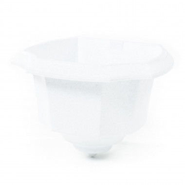 Цветочный горшок настенный Ника h113 мм - 1,55 л белый ЦВ — Полесье Россия