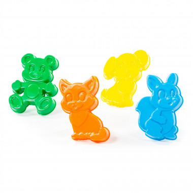 Формочки Белочка, Песик, Котенок, Медведь — Полесье Россия