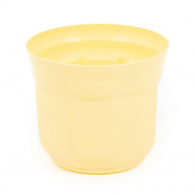 Цветочный горшок светло-желтый Анетт d150 мм, h130 мм - 1,5 л — Полесье Россия