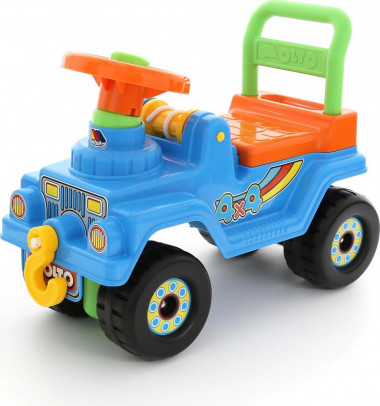 Детская каталка Джип 4х4 - №3 (голубой) — Полесье Россия