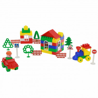 Конструктор Строитель 68 элементов — Полесье Россия