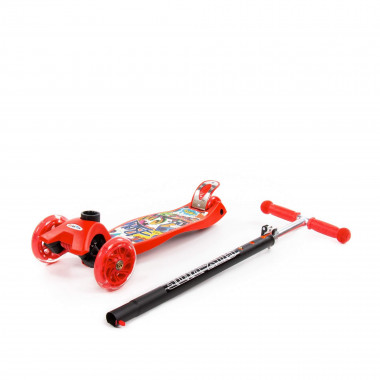 Детский самокат (красно-чёрный) — Полесье Россия