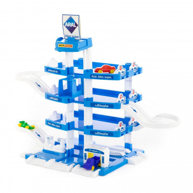 Детский Паркинг ARAL-2 (4 уровня) с автомобилями — Полесье Россия