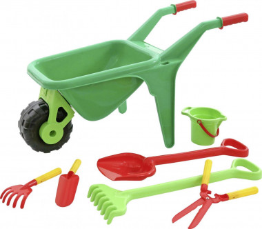 Набор №454: Тачка Садовод №2 + набор для песочницы — Полесье Россия
