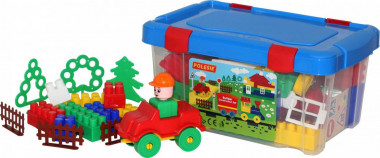 Конструктор Строитель 71 элемент — Полесье Россия