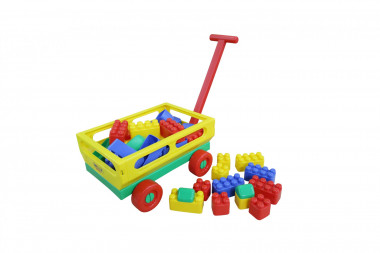 Конструктор Беби и Тележка с ручкой №2 — Полесье Россия