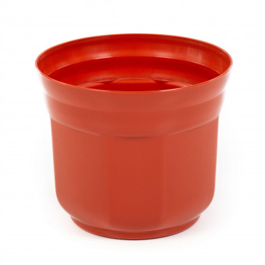 Цветочный горшок коричневый Анетт d150 мм, h130 мм - 1,5 л — Полесье Россия