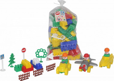 Конструктор Строитель 76 элементов — Полесье Россия