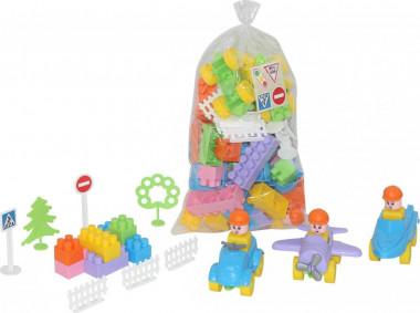 Конструктор Строитель 76 элементов — Полесье Россия