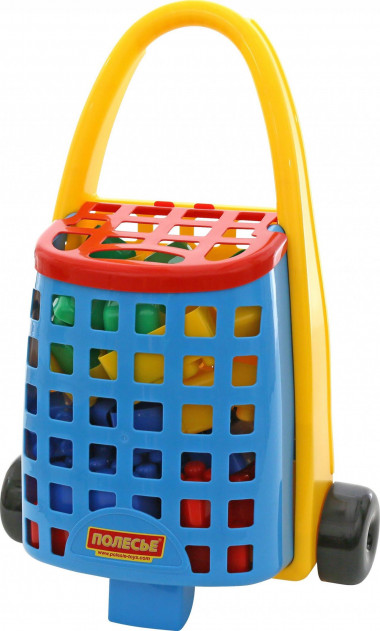 Забавная тележка + Конструктор Беби (38 элементов) — Полесье Россия