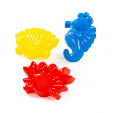 Формочки (краб №1, морской конёк, ракушка №1) — Полесье Россия