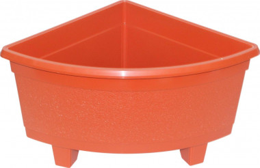 Цветочный горшок угловой Ян h=216 мм - 20 л коричневый ЦВ — Полесье Россия