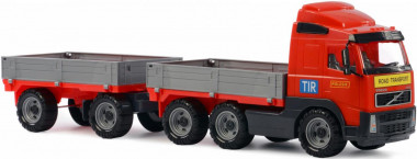 Машина бортовой автомобиль Volvo с прицепом — Полесье Россия