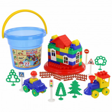 Конструктор Строитель 77 элементов — Полесье Россия