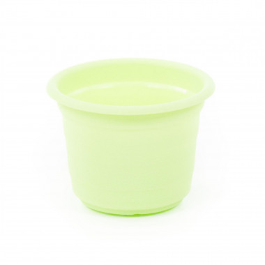 Цветочный горшок светло-зеленый Ксения №1 d97 мм, h71 мм - 0,25 л — Полесье Россия