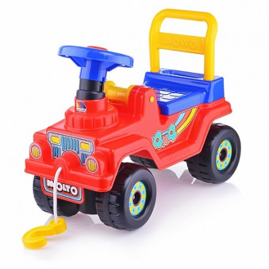 Детская каталка Джип 4х4 - №4 (красный) - КРАТНО 3 шт — Полесье Россия