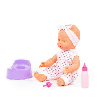 Пупс Веселый (35 см) с соской, бутылочкой и горшком 86747 — Полесье Россия