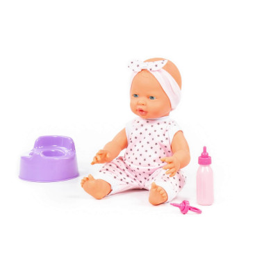 Пупс Веселый (35 см) с соской, бутылочкой и горшком 86747 — Полесье Россия