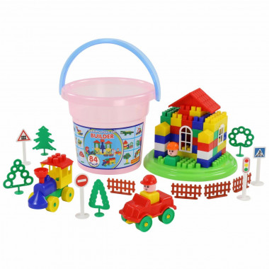 Конструктор Строитель 84 элемента — Полесье Россия