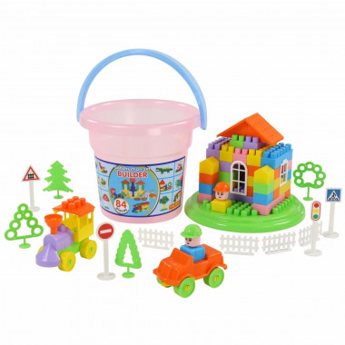 Конструктор Строитель 84 элемента — Полесье Россия