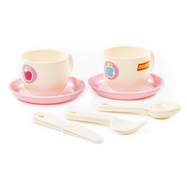 Набор детской посуды Минутка на 2 персоны (V6) 10 элементов — Полесье Россия