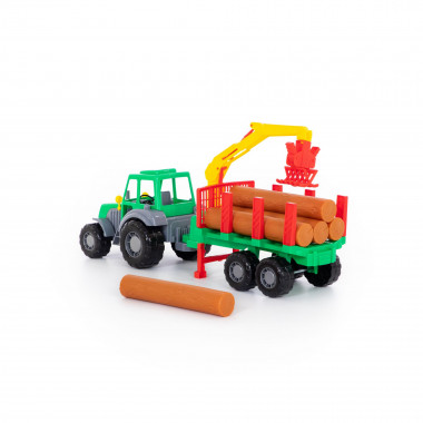 Алтай, трактор с полуприцепом-лесовозом — Полесье Россия