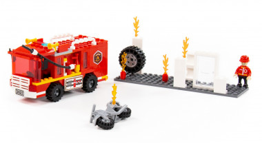 Конструктор Классик Город. Пожарная часть-1.1 (184 элемента) — Полесье Россия