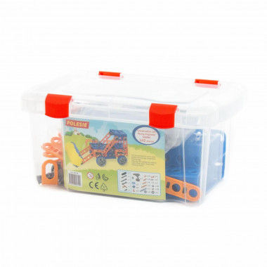 Конструктор Изобретатель - Трактор-погрузчик №1 + шуруповерт — Полесье Россия