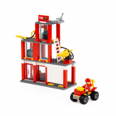 Конструктор Классик Город. Пожарная часть-1.3 (188 элементов) — Полесье Россия