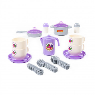 Набор детской посуды Хозяюшка на 4 персоны (V20) 28 элементов — Полесье Россия