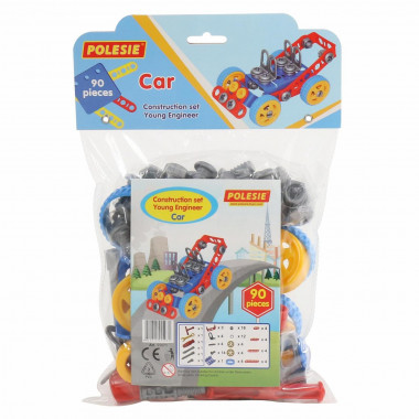 Конструктор Изобретатель - Автомобиль №1 (90 элементов) — Полесье Россия